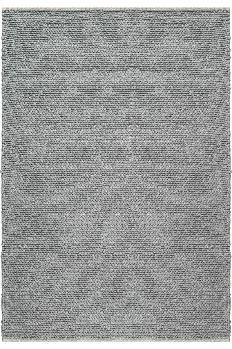Cool Halı Elegance Basketweave Gri El Dokuma Yün Halı