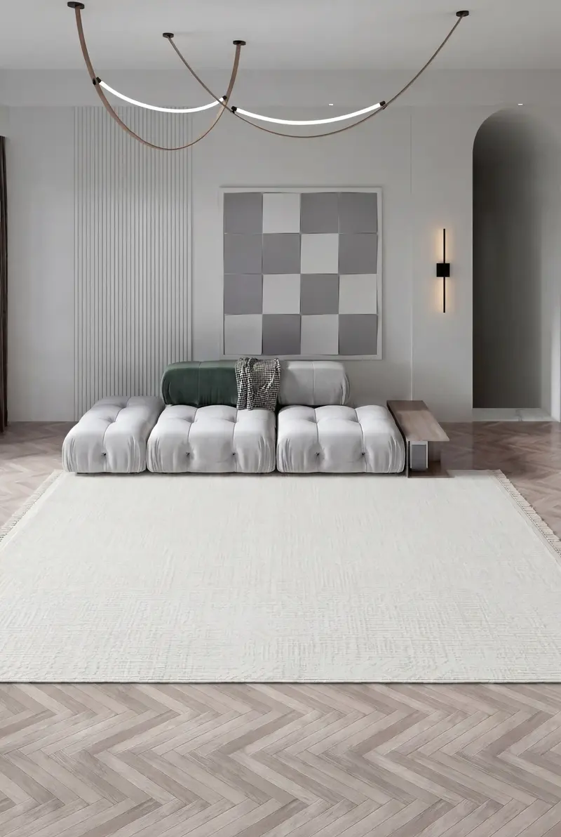 Cool Halı Kadife Krem 415 İnce Salon Halısı