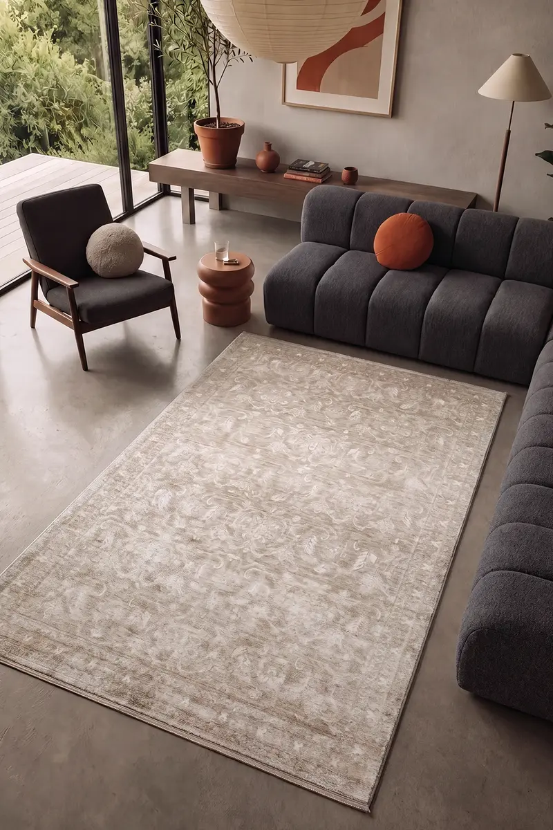 Cool Halı Pierra PRR 11 Vizon İpeksi Premium Salon Halısı