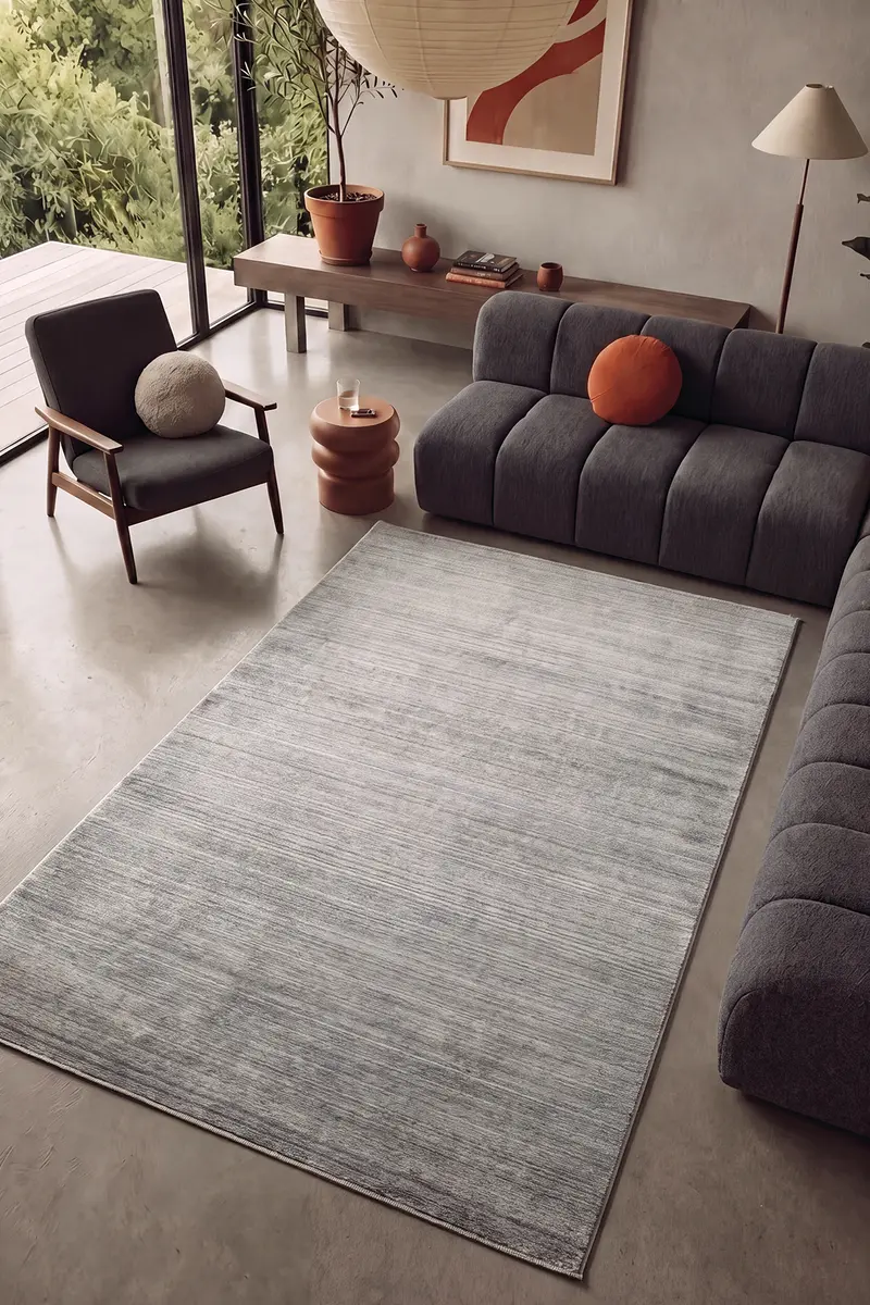 Cool Halı Pierra PRR Antrasit İpeksi Premium Salon Halısı
