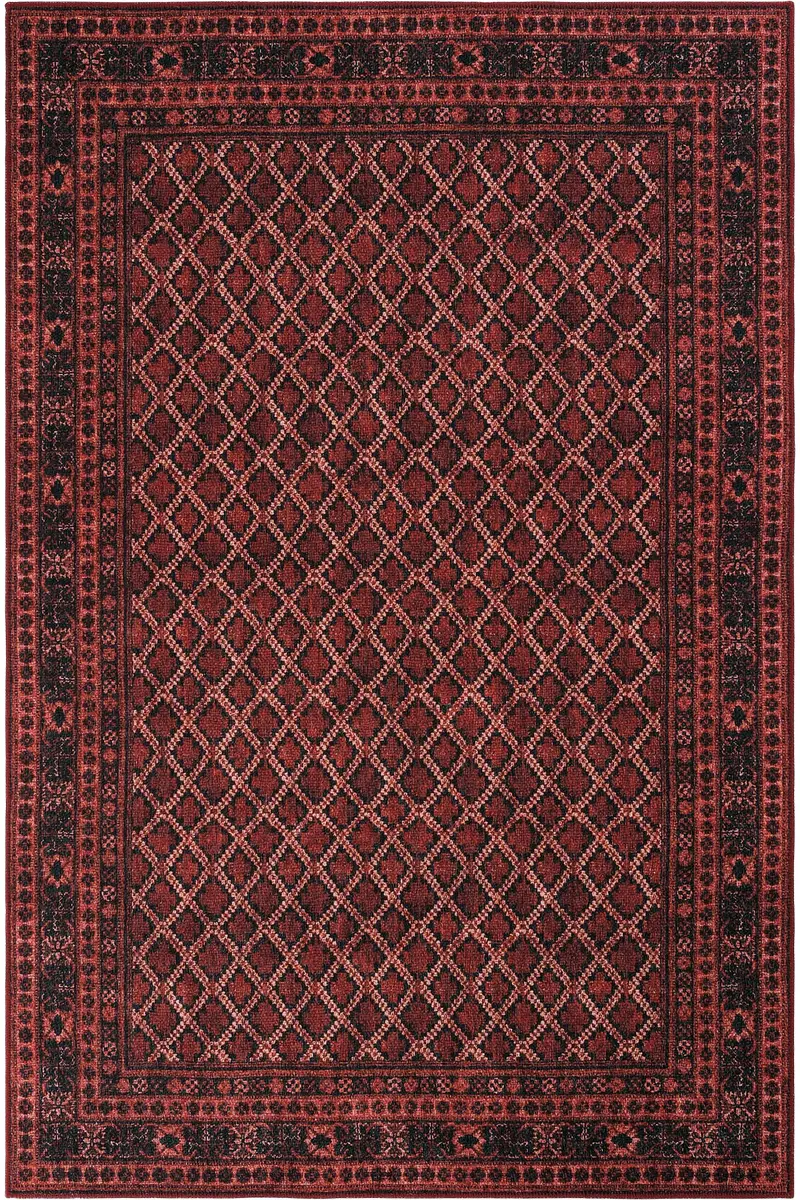 Cool Halı Private 61-079 Koyu Bordo Siyah Vintage Halı SSF