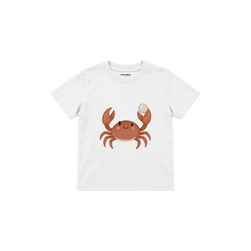 Crab Offering a Pearl Çocuk Tişört