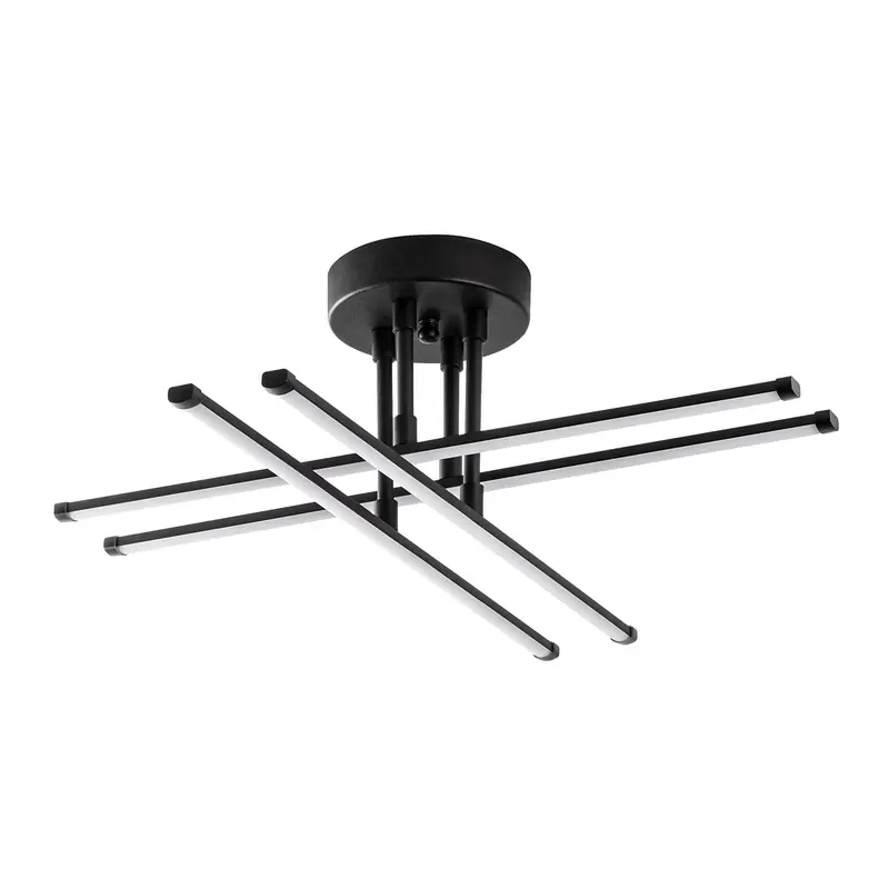 Çubuk Çapraz Metal Plafonyer - Siyah