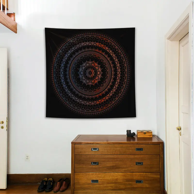 Dark Mandala Duvar Örtüsü