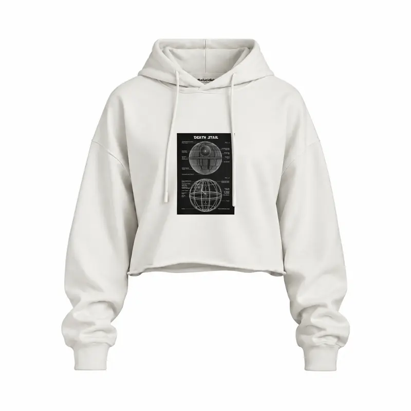 Death Star Oversize Crop Hoodie