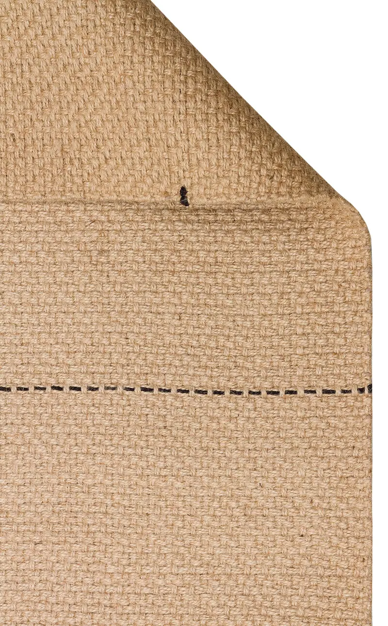 DLH 01 BLACK  - DELHİ - Jüt ve Pamuk ile Üretilen Çift Taraflı Modern Kilim
