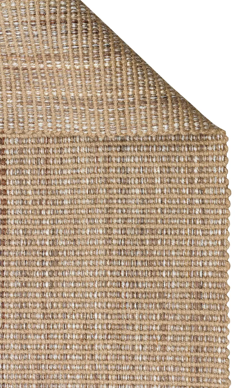 Doha DH 01 Bej -Çift Taraflı Jüt Görünümlü Modern Dokuma Kilim