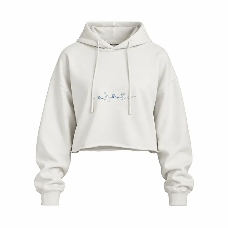 Dolce Peccato Oversize Crop Hoodie