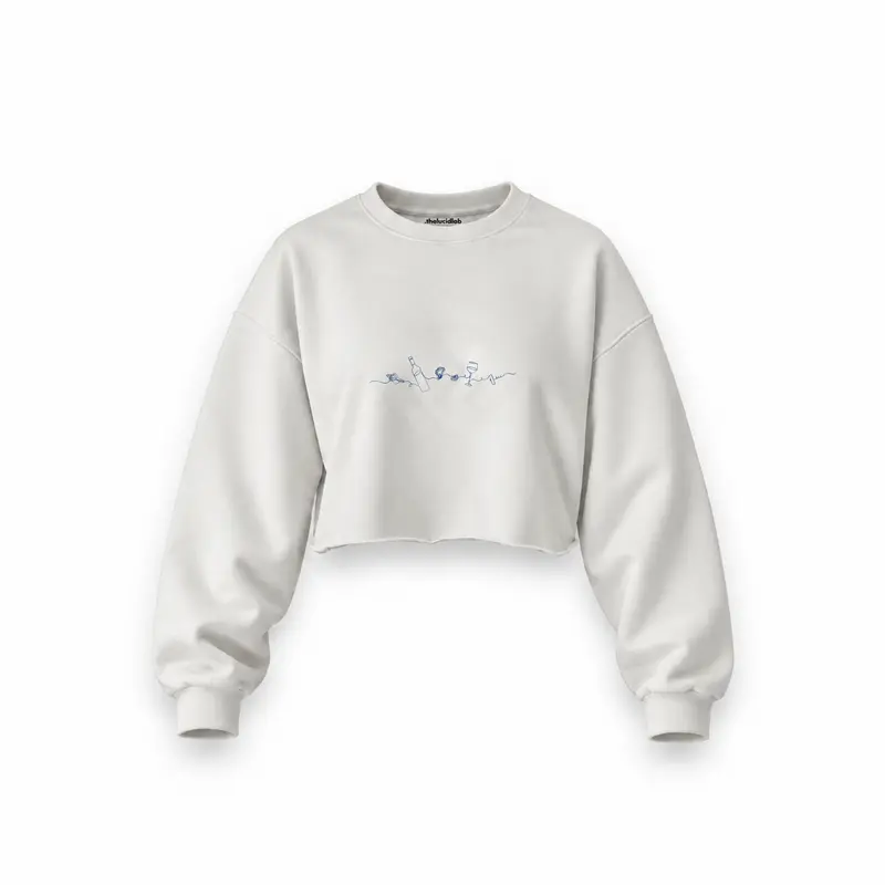 Dolce Peccato Oversize Crop Sweatshirt