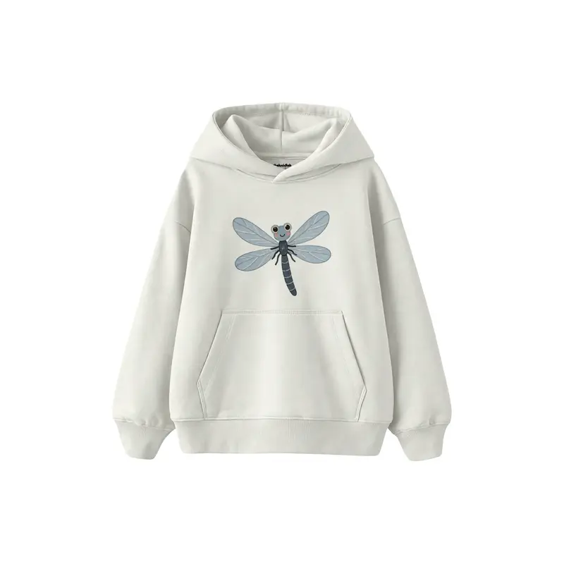 Dragonfly with Muted Blue Wings Çocuk Hoodie