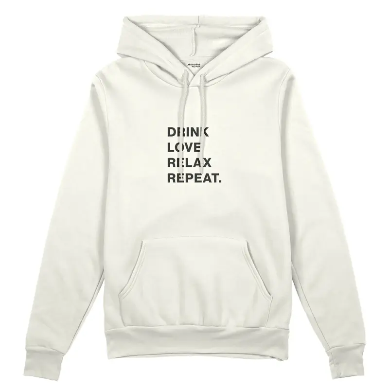 Drink Love Relax Repeat Oversize Hoodie