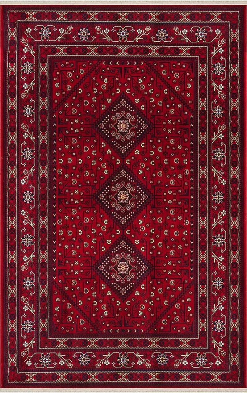 Dubai 62099-10 Klasik Etnik Desenli Dokuma Otantik Halı