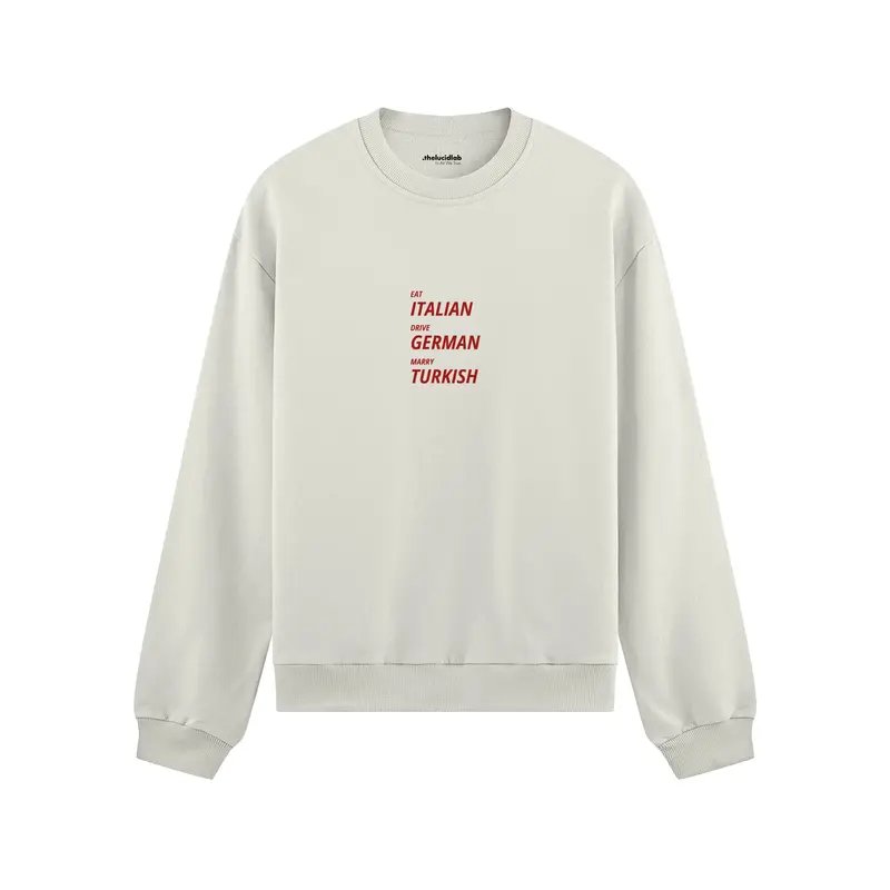 Eat Drive Marry Oversize Sweatshirt