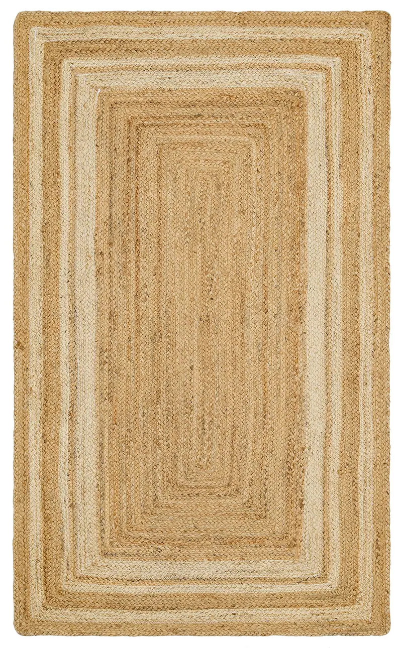 ECH 10 NATURAL WHITE XW - ECHO - El Dokuma Naturel Jüt Hasır Halı