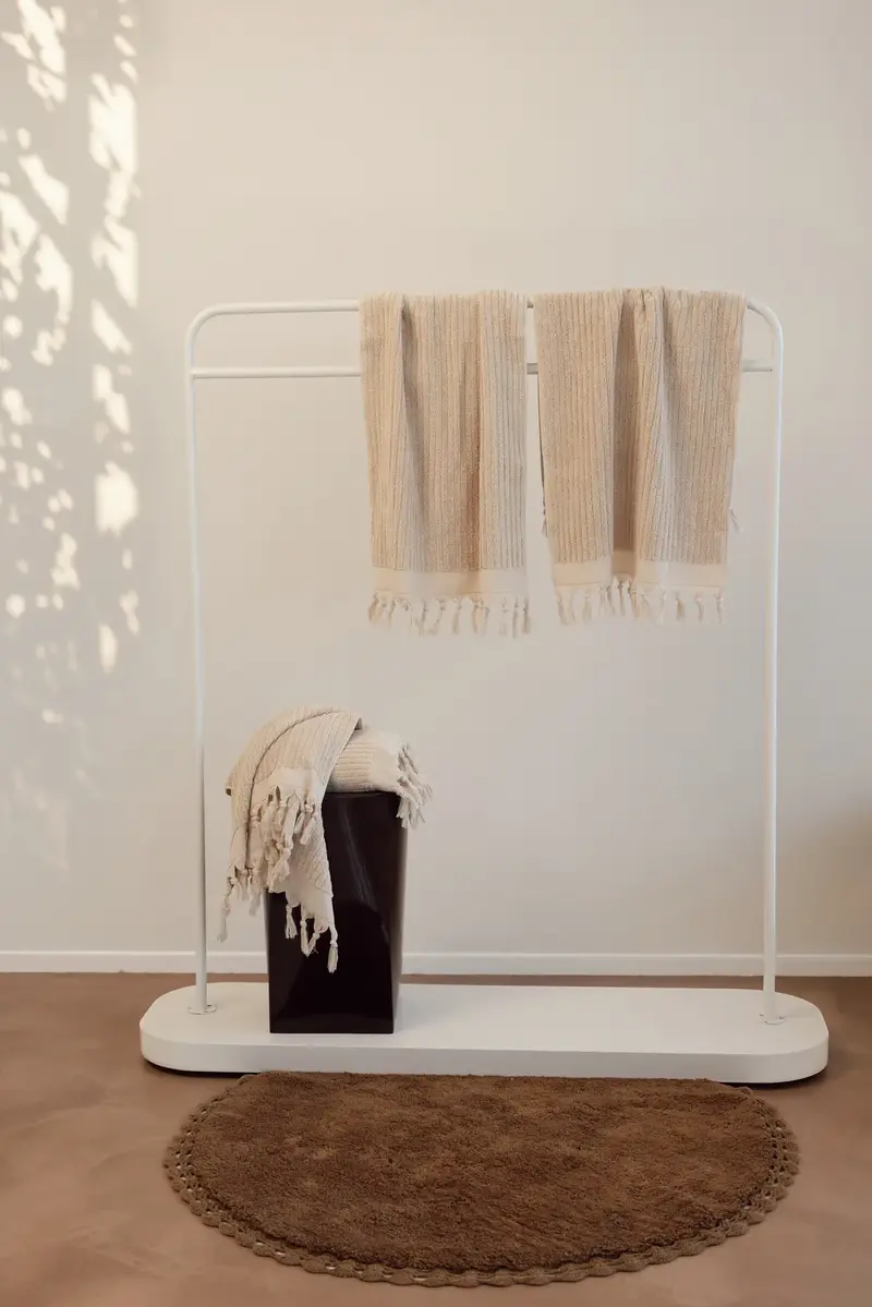 Ege %100 Pamuk 4'lü Yüz Havlu Seti 50x90 cm Luxe Oat