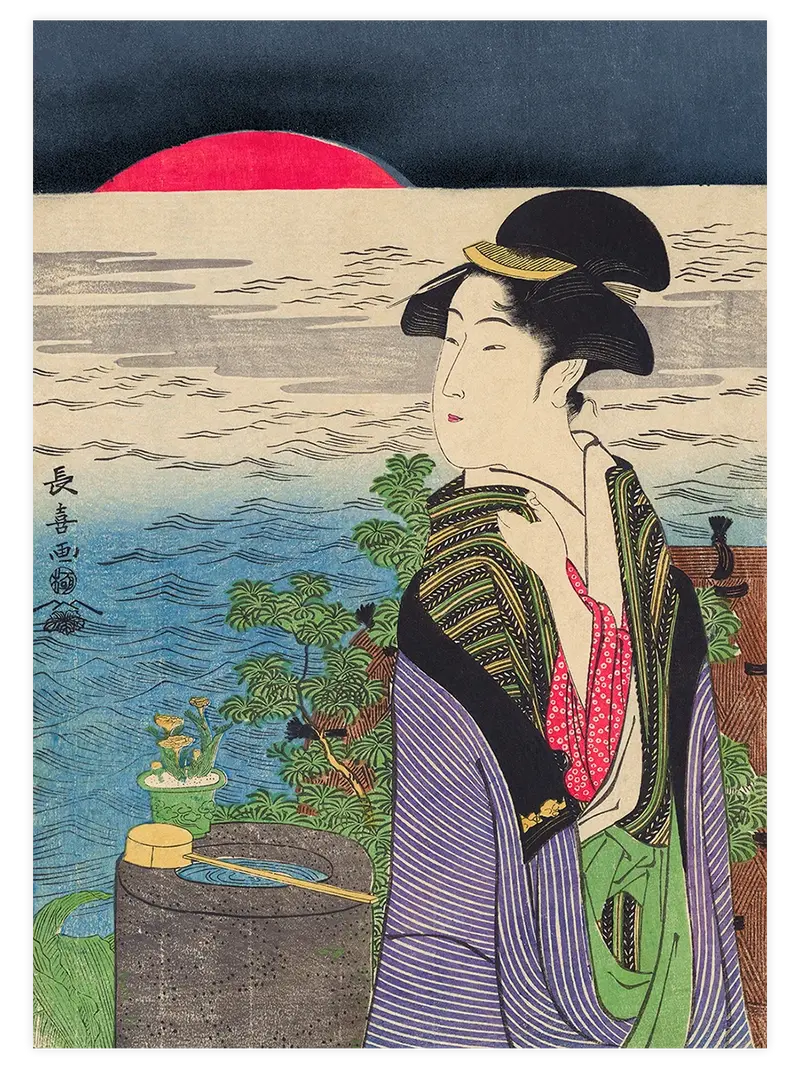 Eishosai Choki New Year's Sunrise - Art Print