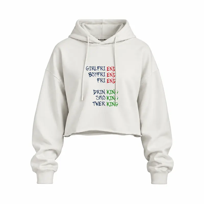 End And King Oversize Crop Hoodie