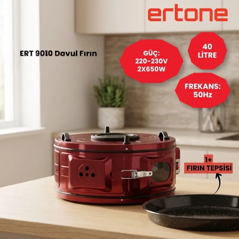 Ertone 40 Litre Davul Fırın