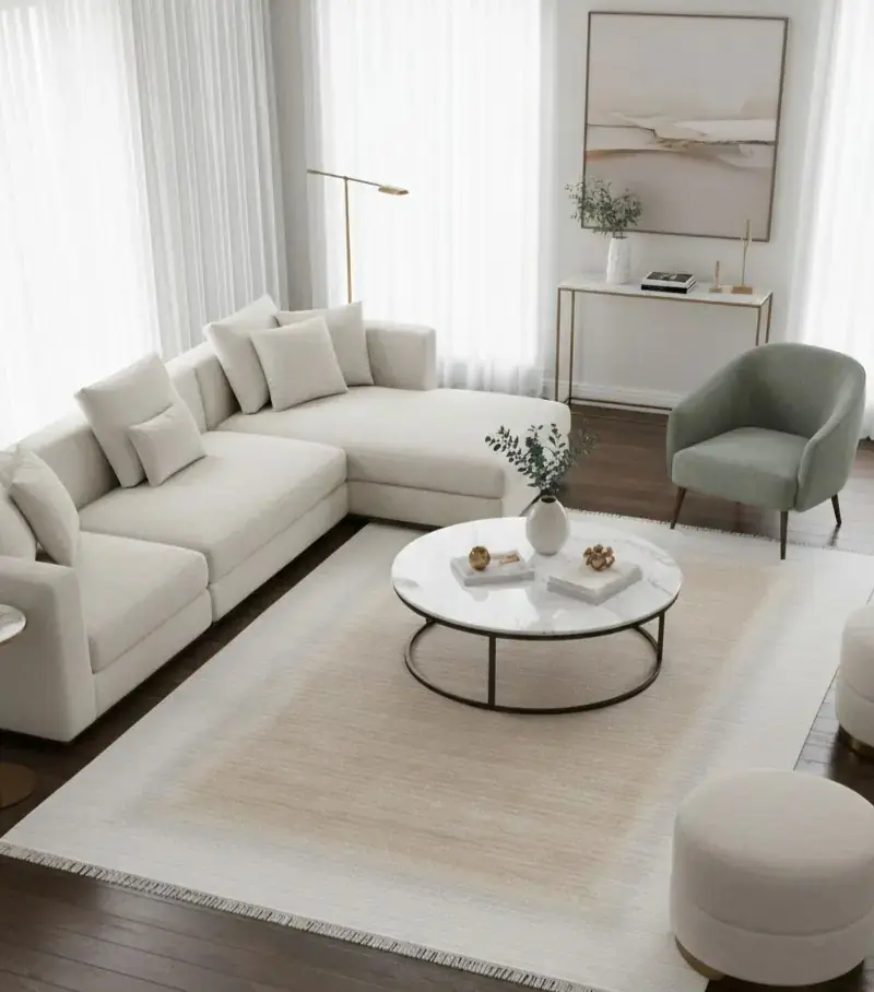 Eternity 78675-070 Yün Tuşeli Triko Akrilik Modern Halı