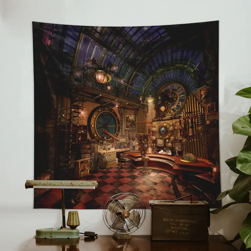Experiment Room / Steampunk Duvar Örtüsü