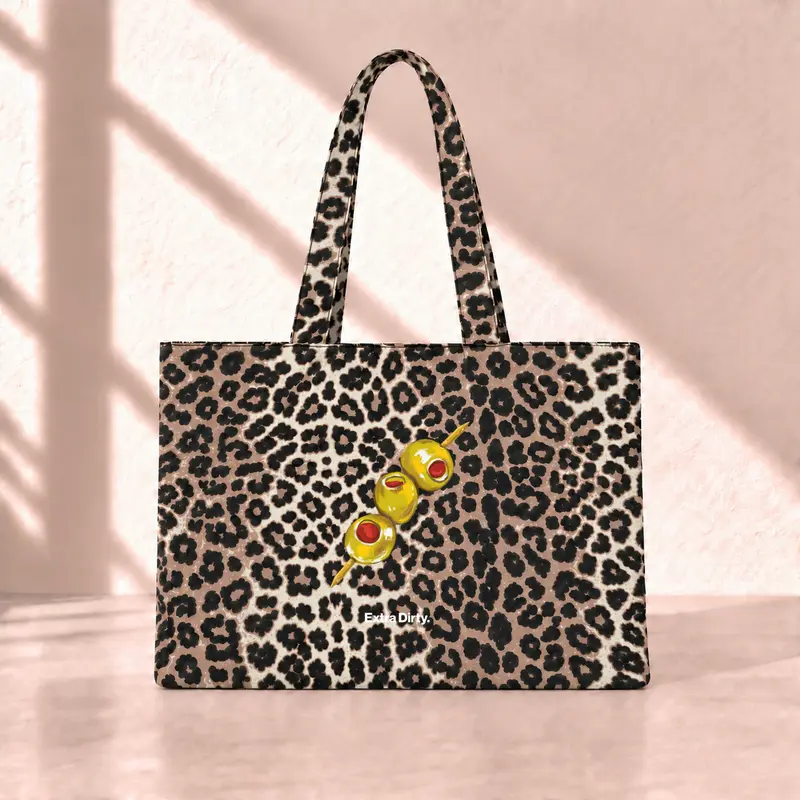 Extra Dirty Leopard Tote Bag