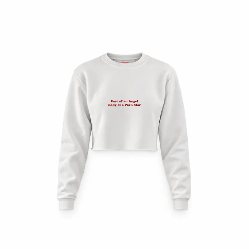 Face & Body Crop Sweatshirt