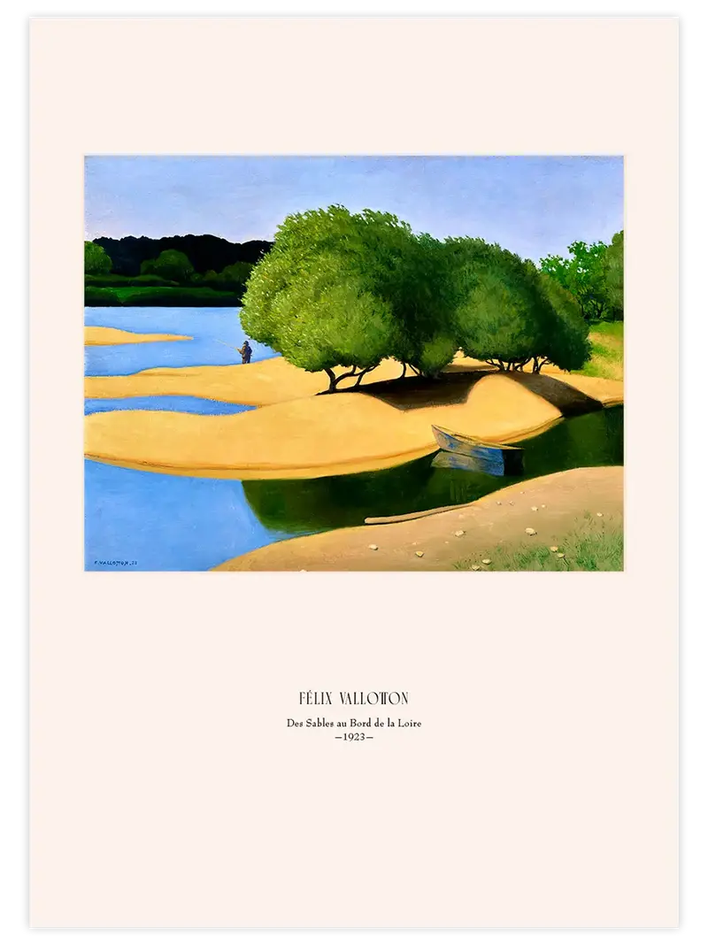 Félix Vallotton Bancs de Sable au Bord de la Loire - Art Print