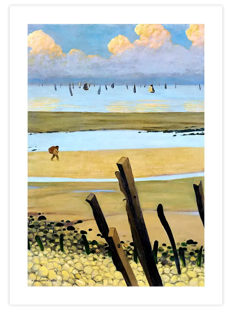 Félix Vallotton Low Tide at Villerville - Art Print