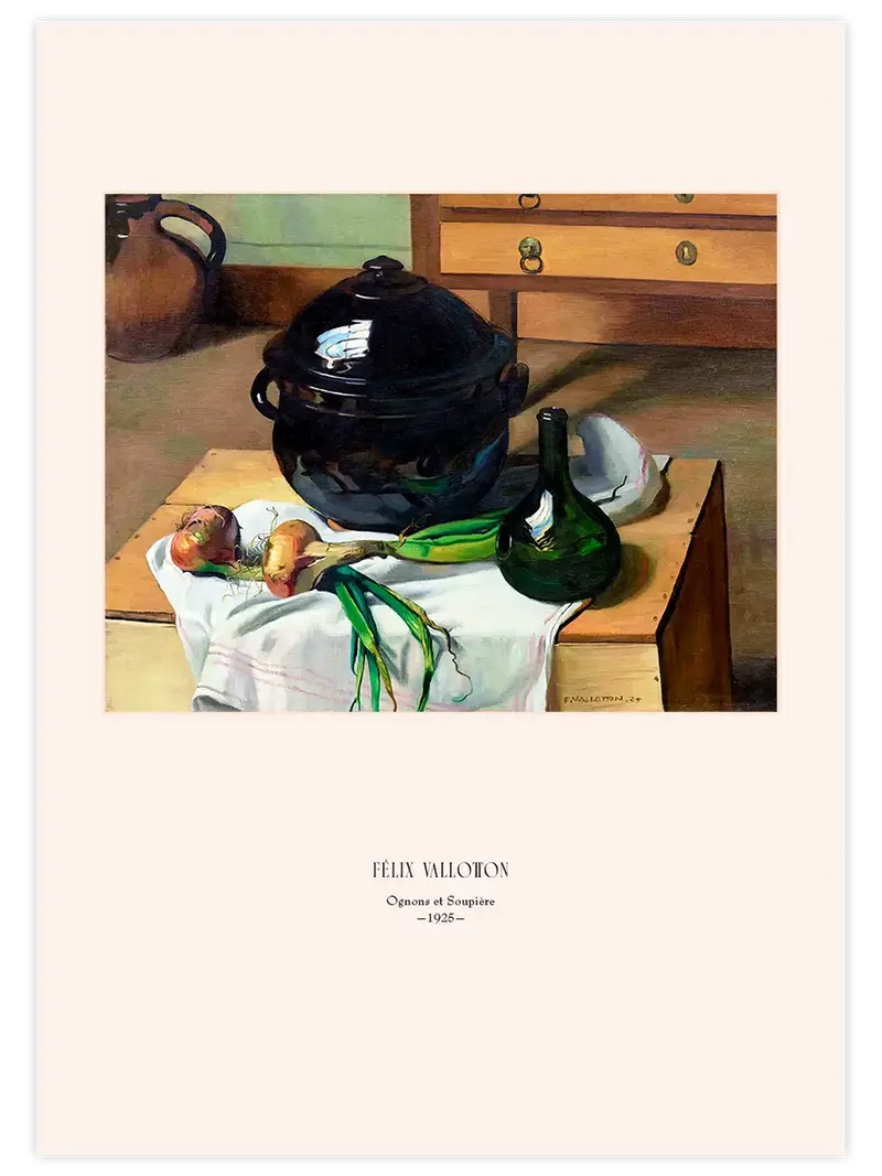 Félix Vallotton Oignons et Soupière - Art Print