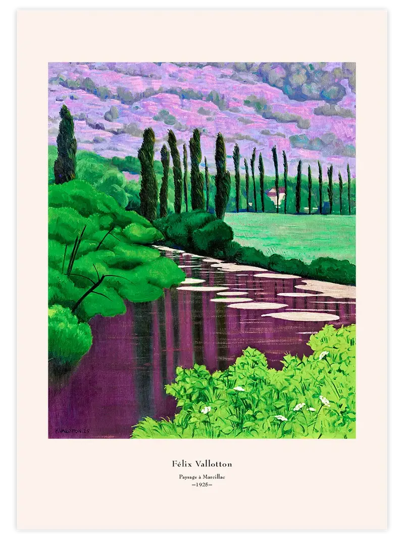 Félix Vallotton Paysage à Marcilliac - Art Print
