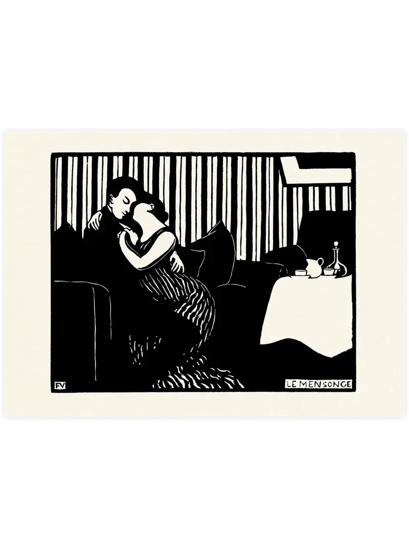 Félix Vallotton The Lie - Art Print
