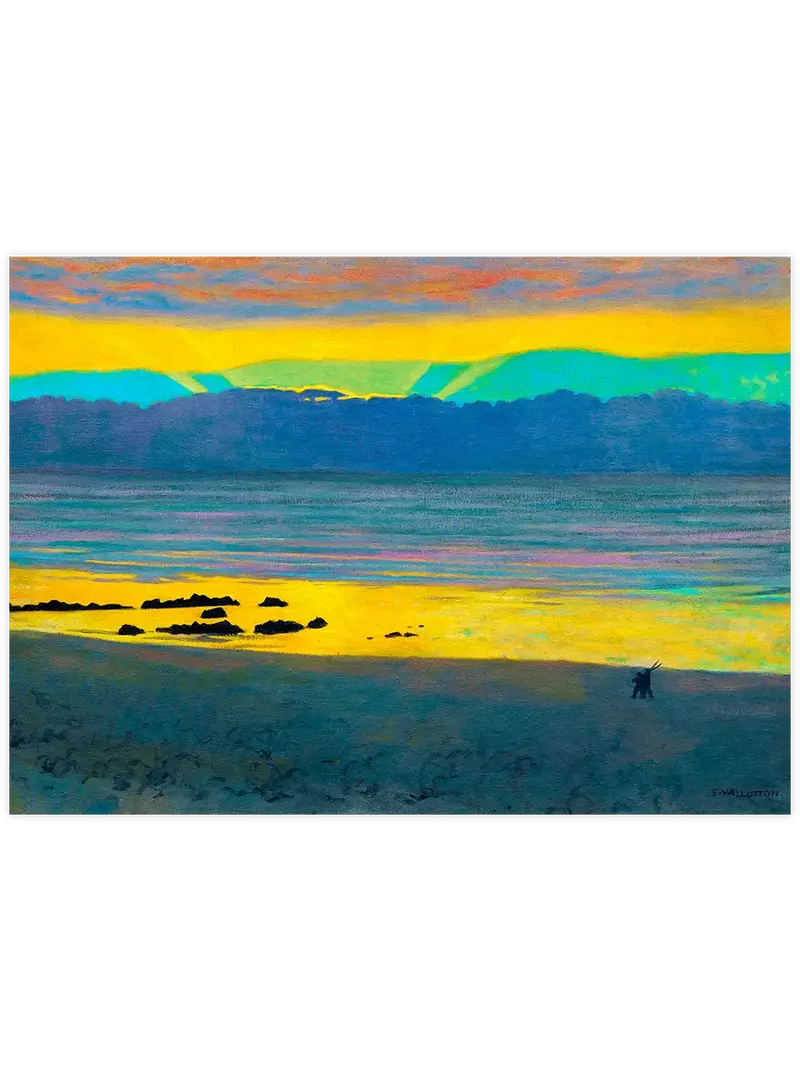 Félix Vallotton Yellow and Green Sunset - Art Print