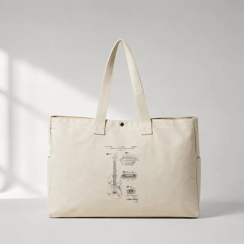Fender Stratocaster Gitar Daily Tote Bag