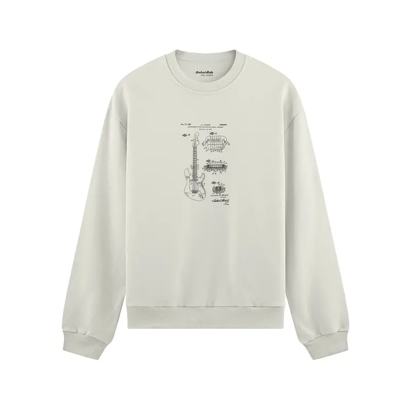 Fender Stratocaster Gitar Oversize Sweatshirt