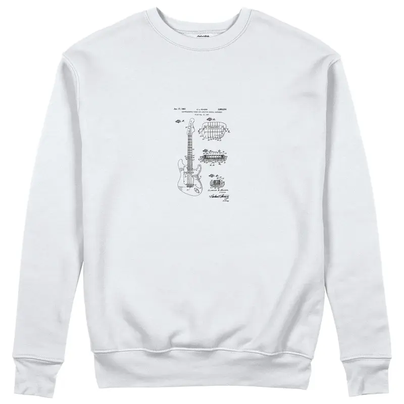 Fender Stratocaster Gitar Sweatshirt