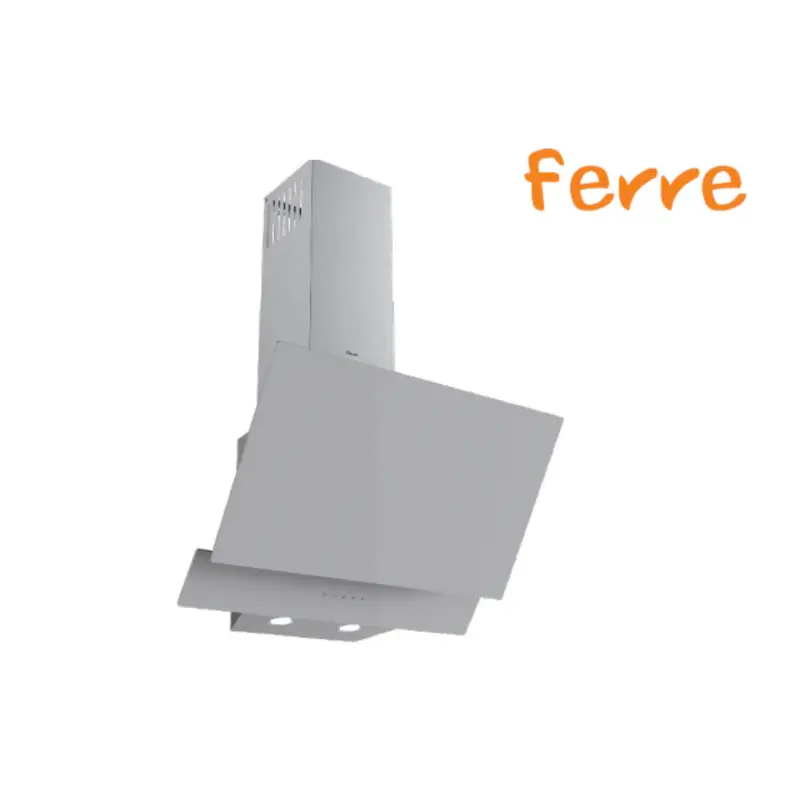 Ferre 60-DG-GREY-TC Çift Cam Dokunmatik Ekran Davlumbaz Gri