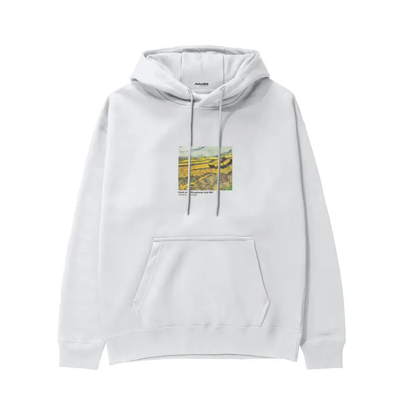 Field with Ploughman and Mill Hoodie
