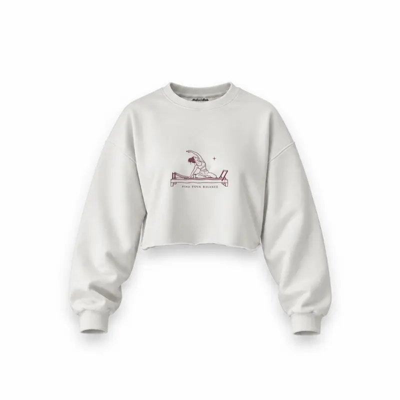 Find Your Balance Oversize Crop Sweatshirt