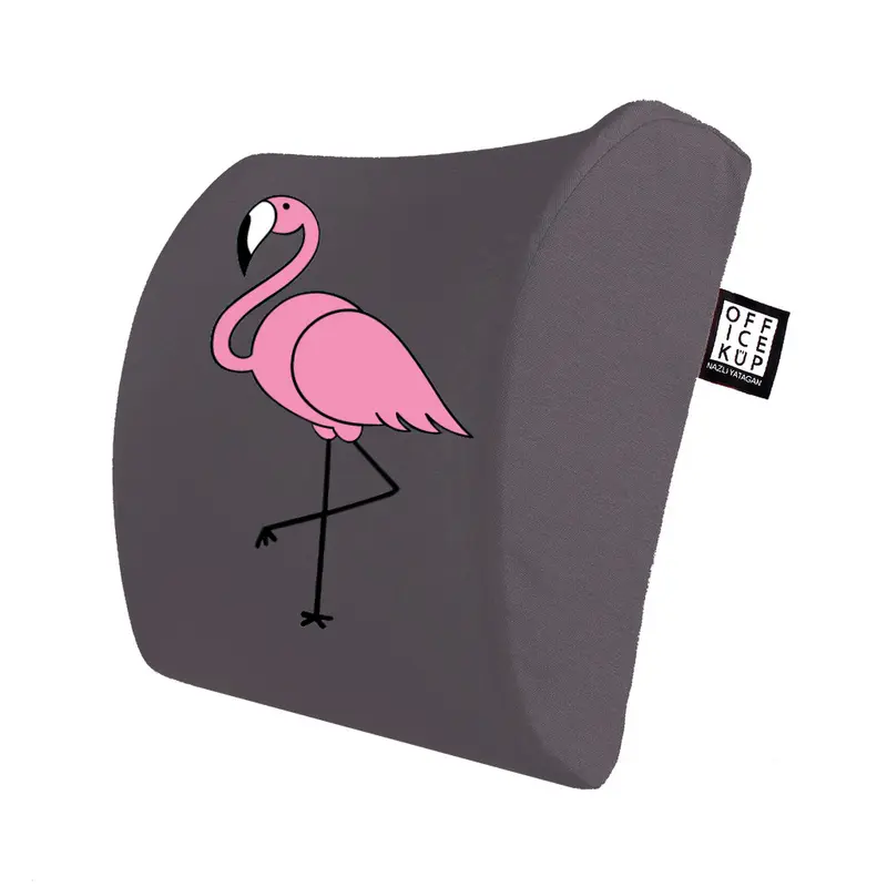 Flamingo Bel Yastığı - Gri