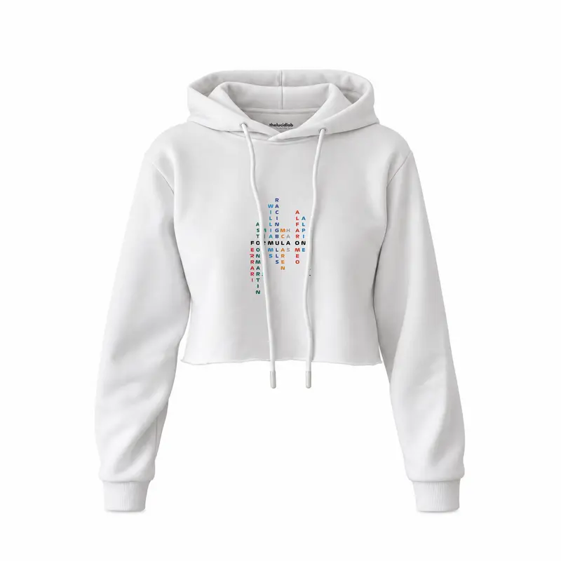Formula 1 Teams Crop Hoodie