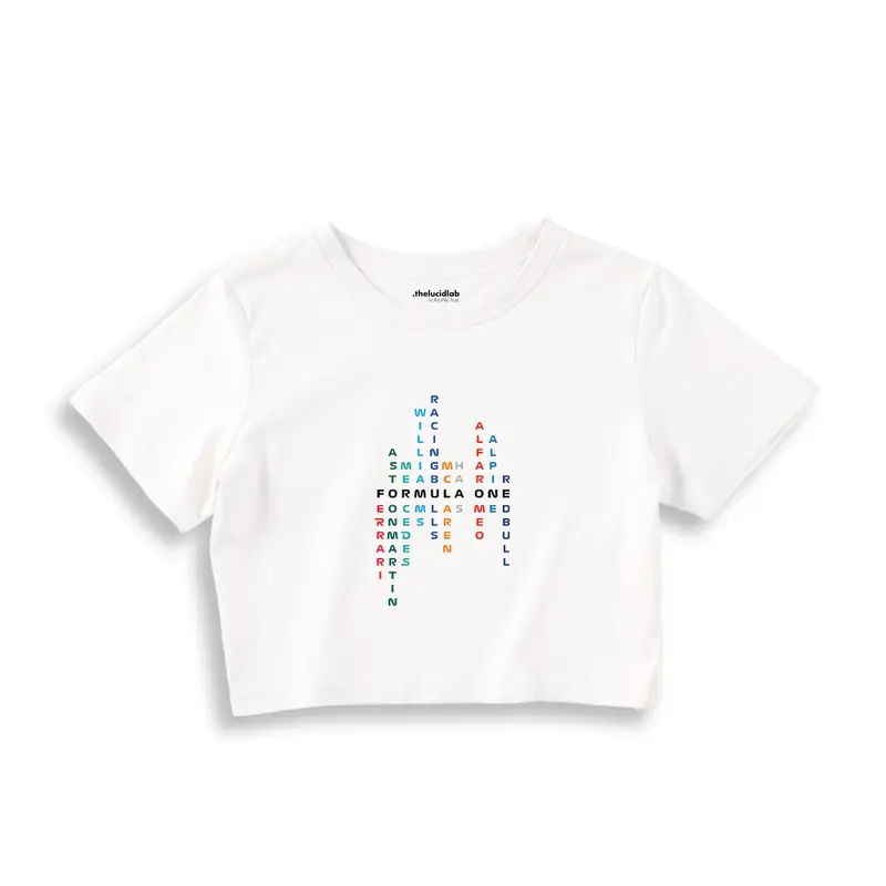 Formula 1 Teams Crop Tişört
