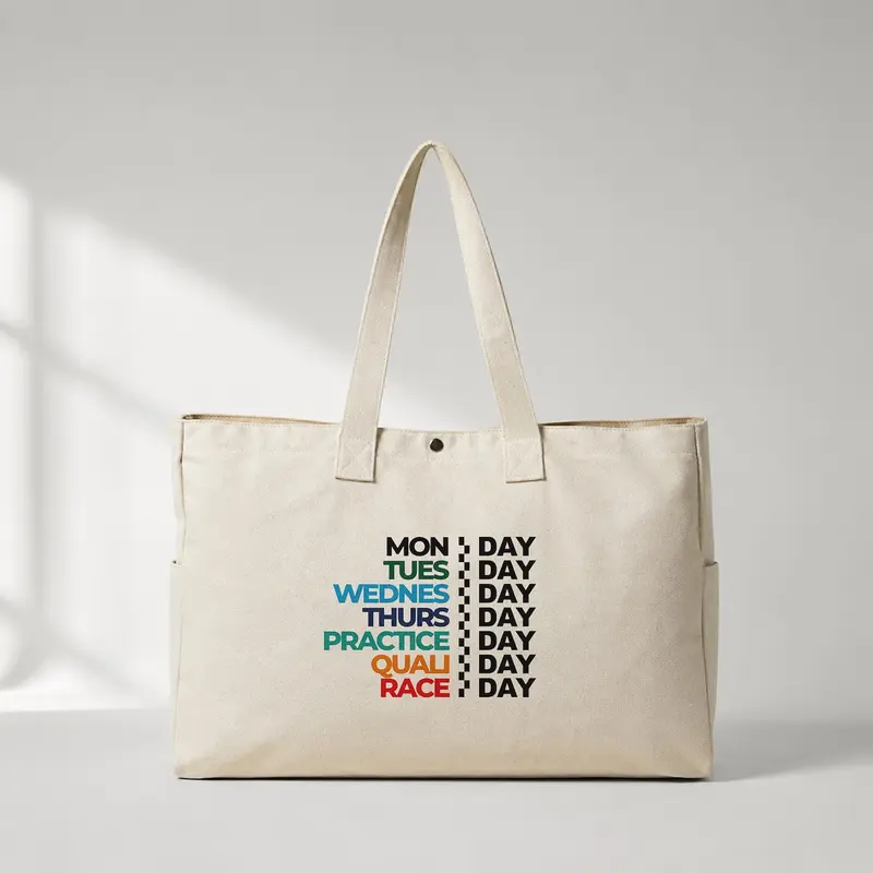Formula 1 / Week Days Daily Tote Bag