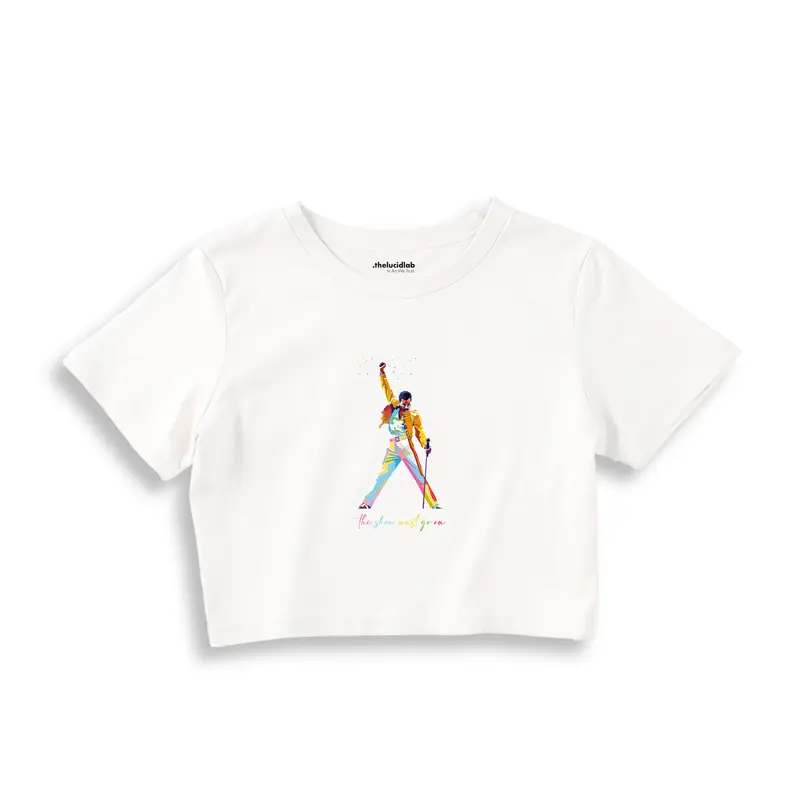 Freddie Mercury Crop Tişört