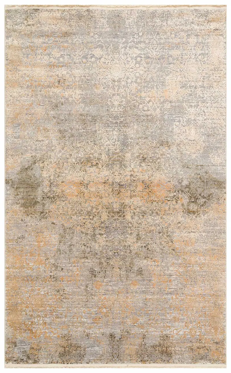 FRESCO DYED FSD 01 D.Altın - Eskitme Dokulu Işıltılı Salon Halısı
