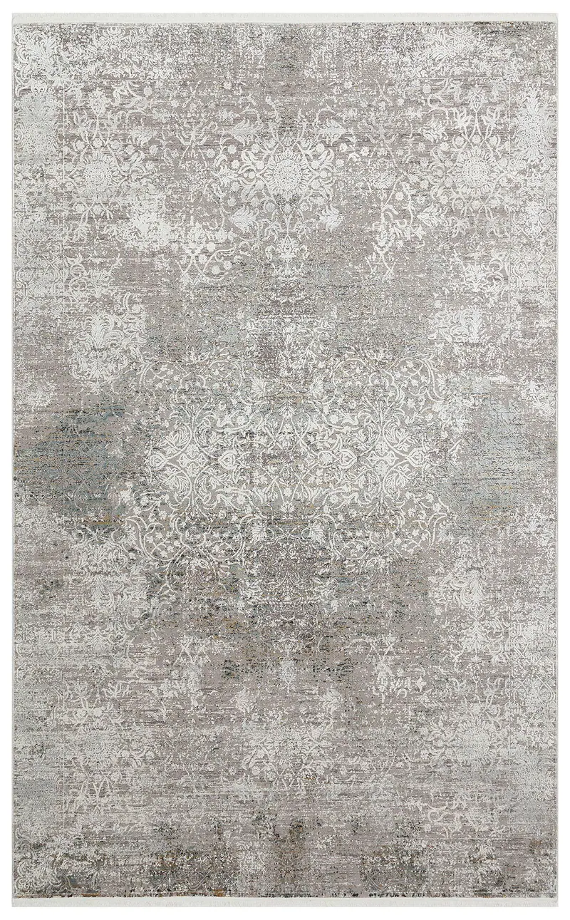 FRESCO XW FS 10 Gri - Işıltılı Dokuma Bambu Viskon Salon Halısı