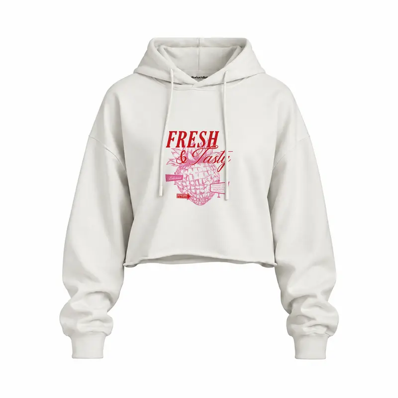 Fresh & Tasty Oversize Crop Hoodie