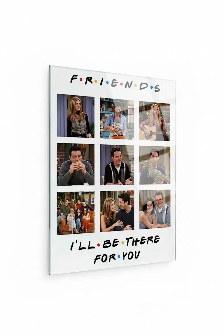 Friends Konseptli Kişiye Özel Cam Tablo