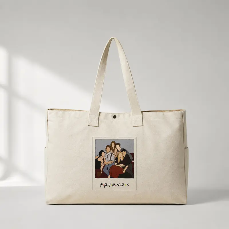 Friends Silüetli Daily Tote Bag