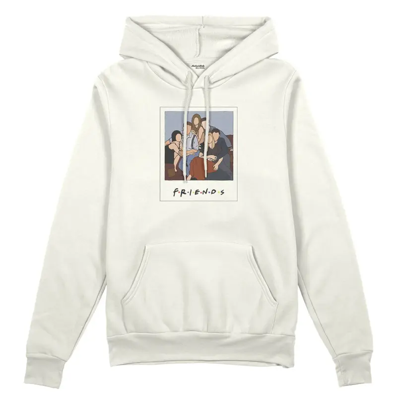 Friends Silüetli Oversize Hoodie