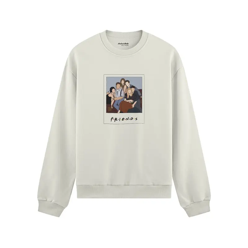 Friends Silüetli Oversize Sweatshirt